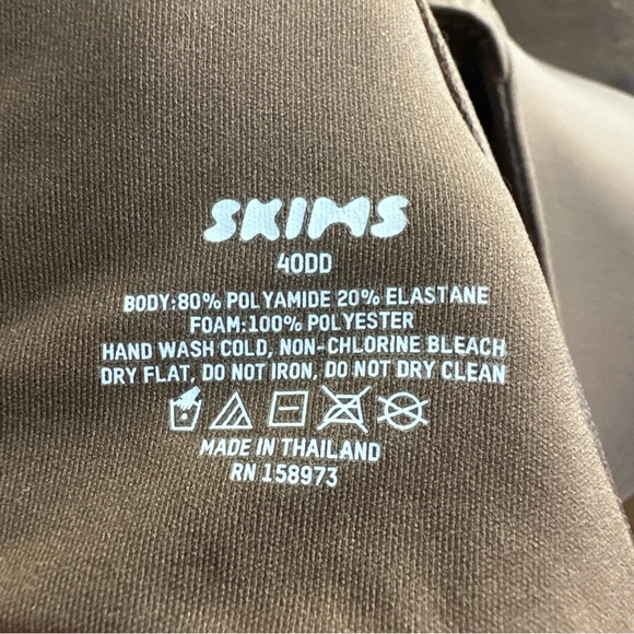 Skims 40DD Bra Brown Sexy Comfy Classic Everyday Lingerie Staple Luxury 🤎 - Picture 4 of 4